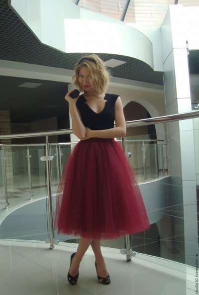 Фатиновая юбка, многослойная юбка из фатина от производителя!