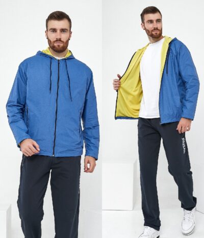 Ветровка мужская куртка на трикотажной подкладке до 58 р-ра