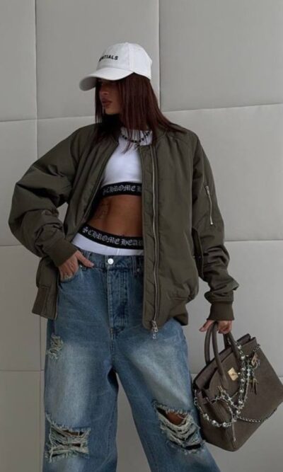 Бомбер жіночий, легка куртка оверсайз з написом на спині, плащівка на сіліконі 100