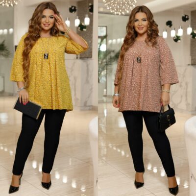 Костюм жіночий брючний, від 50 до 60 р, легка, вільна блуза та джегінси