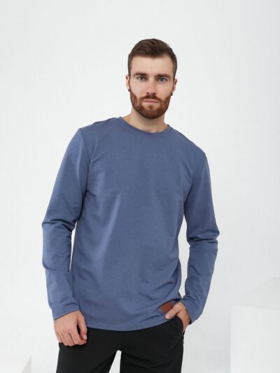 Кофта чоловіча, від 52 до 56 р, модний лонгслив, вільний, стильний, П-708/1/327