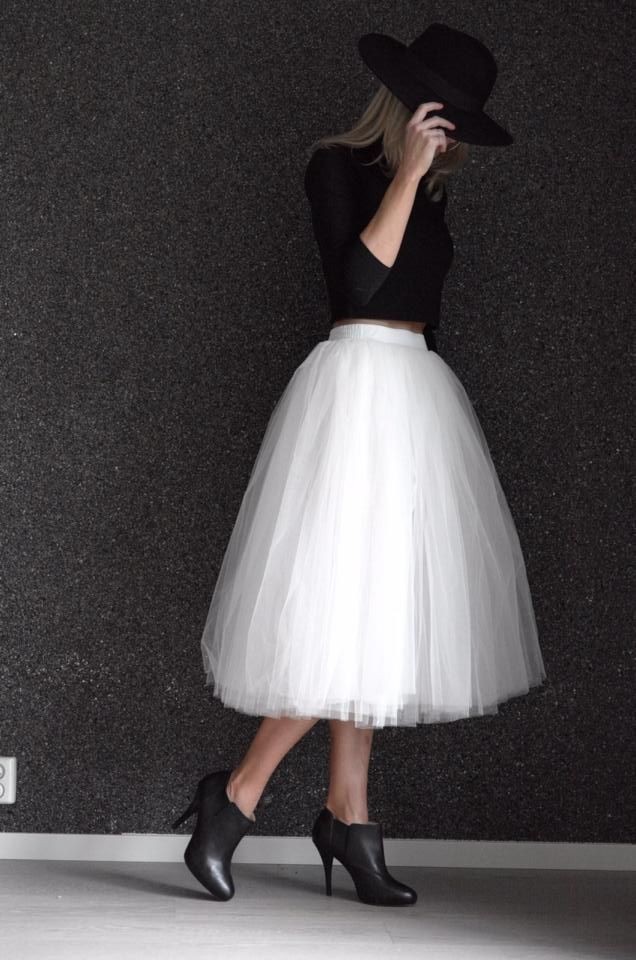 Фатинова спідниця, пишна, багатошарова, ошатна, довжина міді, 5 шарів фатину, модна спідниця