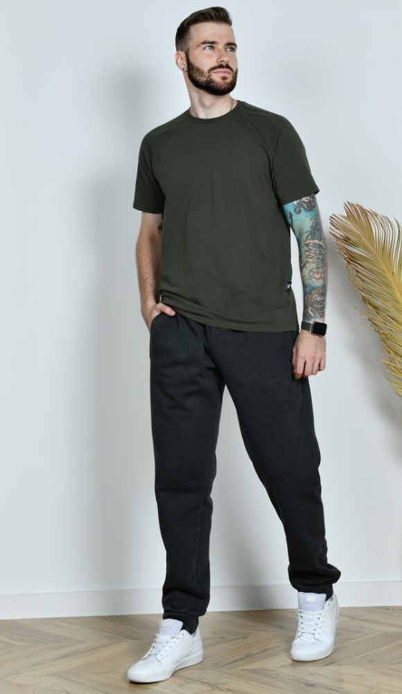 Штани чоловічі спортивні теплі на флісі на манжеті до 66 р