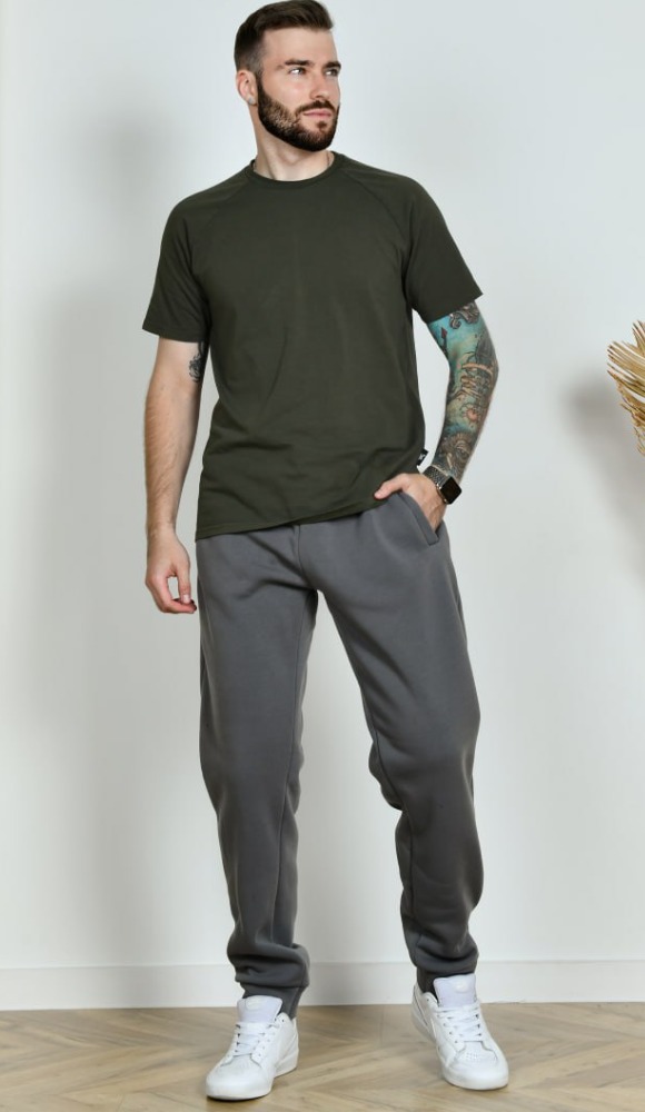 Штани чоловічі спортивні теплі на флісі на манжеті до 66 р