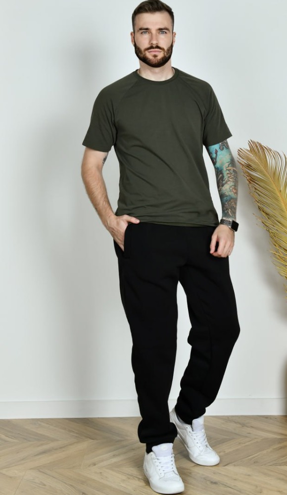 Штани чоловічі спортивні теплі на флісі на манжеті до 66 р