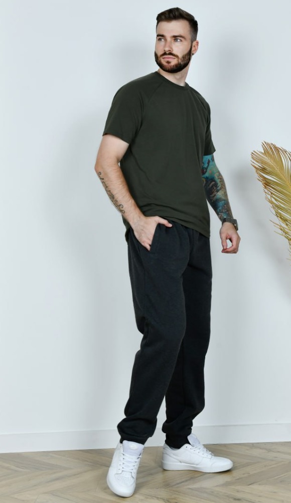 Штани чоловічі спортивні теплі на флісі на манжеті до 66 р