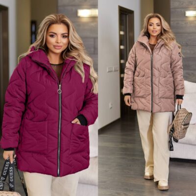 Куртка жіноча, від 48 до 62 р, тепла, на синтепоні 150, з капюшоном