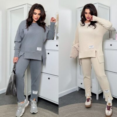 Костюм жіночий, від 48 до 64 р-ру, тканина пума плюш (мікрофліс)