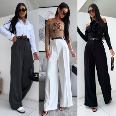 Штани жіночі, класичні, від 42 до 52 р-ру, вільного крою, палаццо