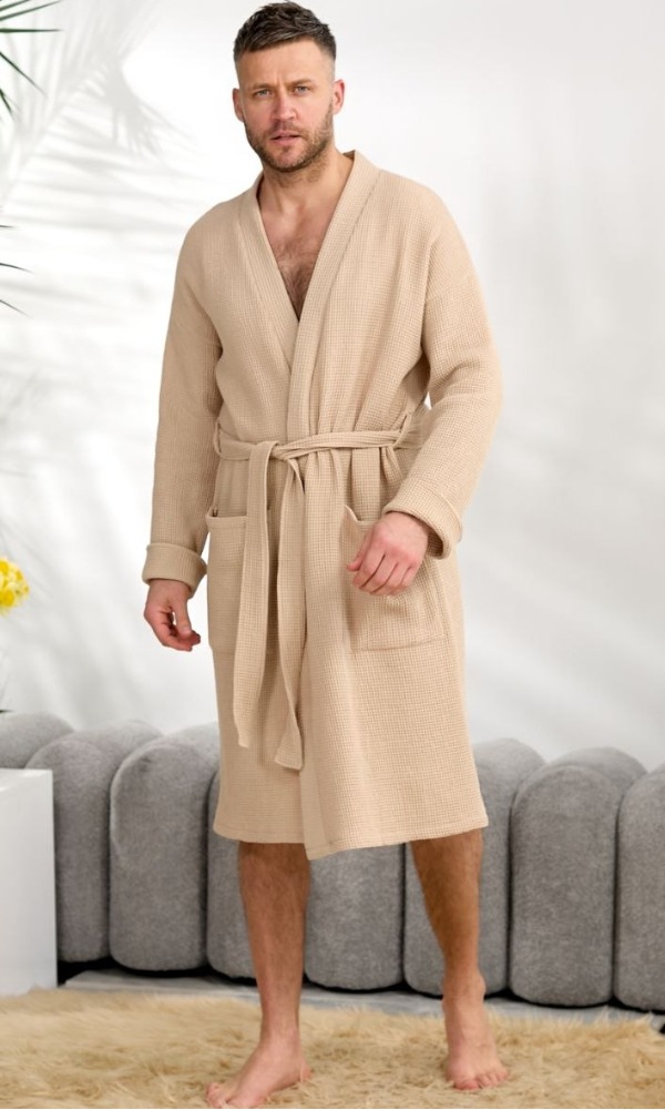 Халат чоловічий, модний, бавовняний, легкий, (р. 46-58)