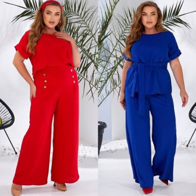 Костюм жіночий брючний, від 50 до 56р, легка креп жатка