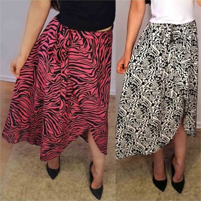 Спідниця літня жіноча, модна, талія на резиці, поясок в комплекті, універсального розміру