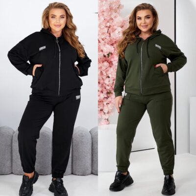 Костюм жіночий спортивний, від 52 до 62р, кофта, з капюшоном та штани