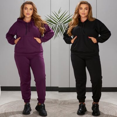 Костюм жіночий спортивний, від 52 до 62р, кофта з капюшоном та штани