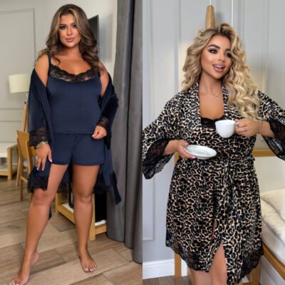 Комплект жіночий трійка, домашній, від 48 до 58 р, халат, майка та шорти, оксамитовий