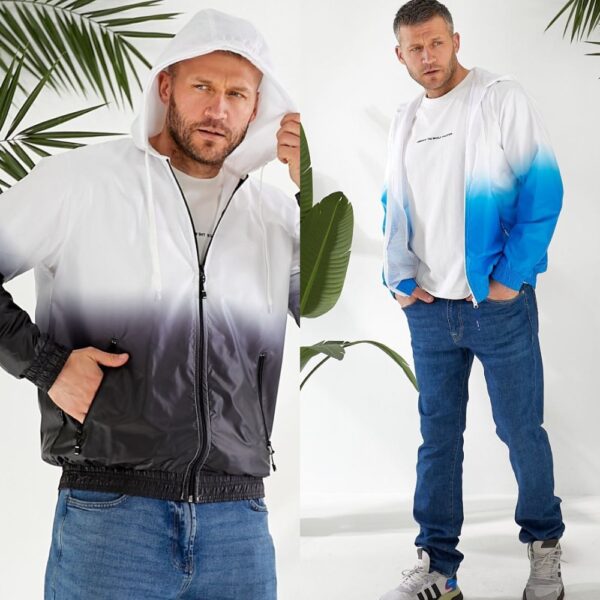 Вітровка чоловіча, плащівка на блискавці, від 48 до 54 р, куртка, на підкладці