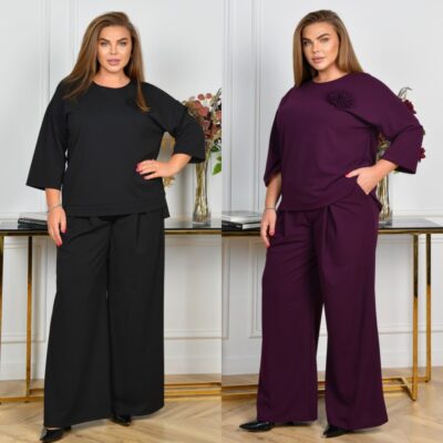 Костюм жіночий брючний, від 52 до 66 р, туніка та штани-палаццо