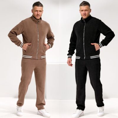 Костюм чоловічий, спортивний, вельветовий, кофта на блискавці, з кишенями