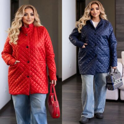 Куртка-піджак жіноча, від 48 до 62р, плащівка на силіконі 80, стильна