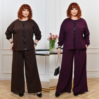 Костюм жіночий брючний, від 48 до 66 р, туніка та штани-палаццо