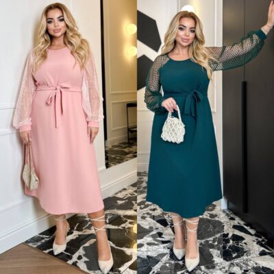 Плаття жіноче, від 48 до 62 р, з мереживними рукавами