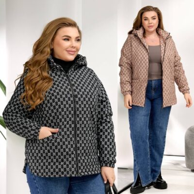 Куртка жіноча, від 50 до 60р, на синтепоні 100, універсальна, з капюшоном