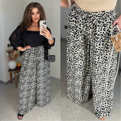 Штани жіночі, легкі, стильні, повсякденні, з софту, (р. 50-60)