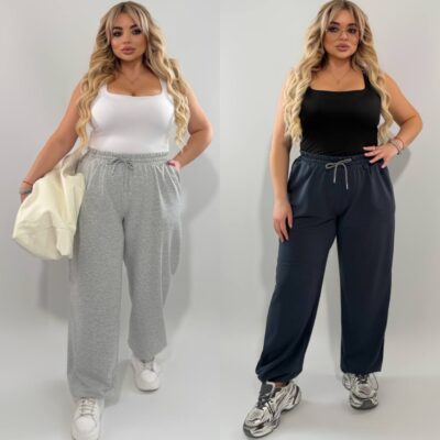 Штани жіночі, вільного крою, спортивні, з двонитки, (р. 50-60)